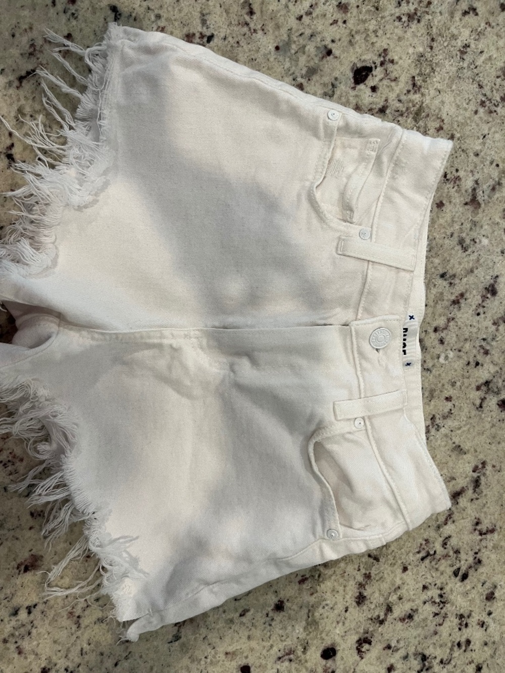 White Paige Demin Shorts